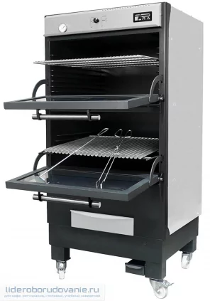 Гриль угольный PIRA BR-90D LUX INOX (миниатюра)