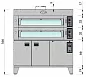 Печь подовая BASSANINA FM 3T 4060 н180мм