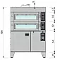 Печь подовая BASSANINA FM 4T 4060 н180мм