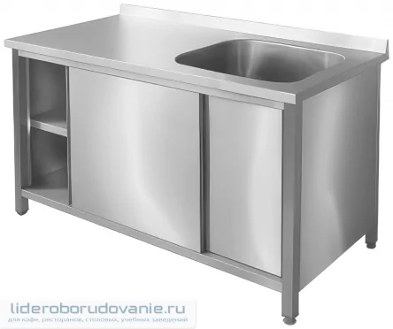 Стол с ванной моечной ITERMA 430 СБ-271/1307 М левый Стол с ванной моечной ITERMA 430 СБ-271/1307 М левый (миниатюра)