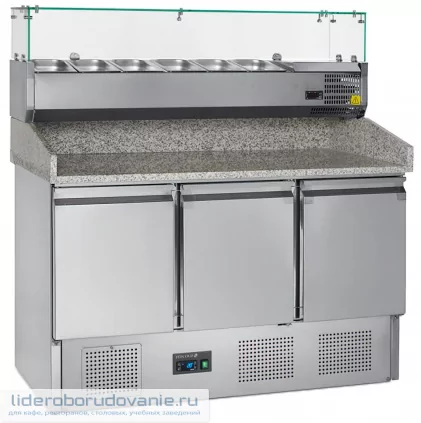 Стол для пиццы TEFCOLD PT1365 + VK33-140 (миниатюра)