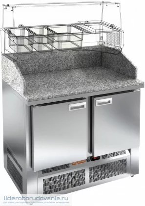 Стол для пиццы HICOLD PZE3-11/GN (миниатюра)