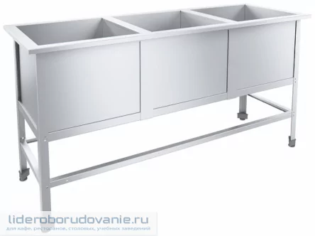 Ванна моечная СТАНДАРТ НК ВМО3-480С304НК-М (миниатюра)