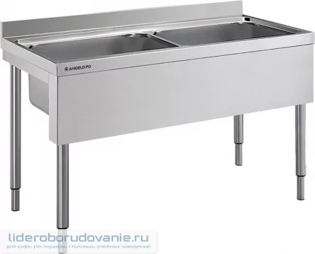 Ванна моечная ANGELO PO 14L26 двойная Ванна моечная ANGELO PO 14L26 двойная (миниатюра)