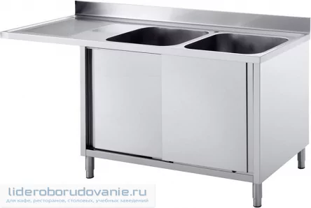 Ванна моечная ANGELO PO ELA162SL двойная (миниатюра)
