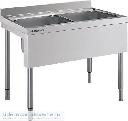 Ванна моечная ANGELO PO 10L24 двойная Ванна моечная ANGELO PO 10L24 двойная (миниатюра)