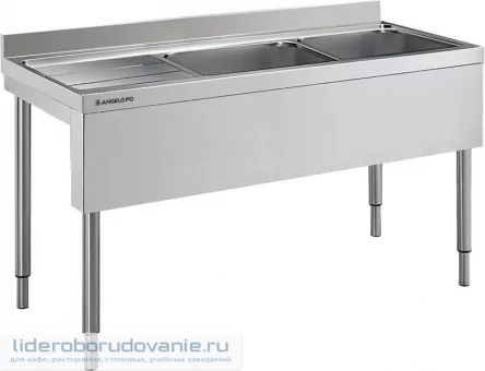Ванна моечная ANGELO PO 16L24S двойная (миниатюра)