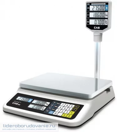 Весы торговые электронные CAS PR-30P (LCD, II) USB (миниатюра)