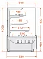 Витрина кондитерская LCC CARINA 04 1,4 RAL9003