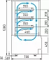 Витрина кондитерская Carboma KC70 VV 1,3-1 STANDARD (ВХСВ-1,3Д CUBE люкс)