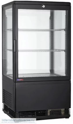 Витрина холодильная COOLEQ CW-58 BLACK (миниатюра)