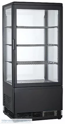 Витрина холодильная COOLEQ CW-70 BLACK (миниатюра)