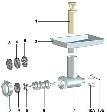 BEAR VARIMIXER мясорубка 3MM