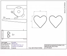 Диск формовочный DEIGHTON FORMATIC C/180 двойной 60Х60 мм сердце