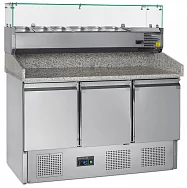 Стол для пиццы TEFCOLD PT1365 + VK33-140