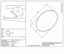 Диск формовочный DEIGHTON FORMATIC C/180 одинарный 85Х50 мм овал Диск формовочный DEIGHTON FORMATIC C/180 одинарный 85Х50 мм овал