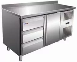 Стол с охлаждаемым шкафом COOLEQ GN2230TN БОРТИК 3 ящика+1 дверь